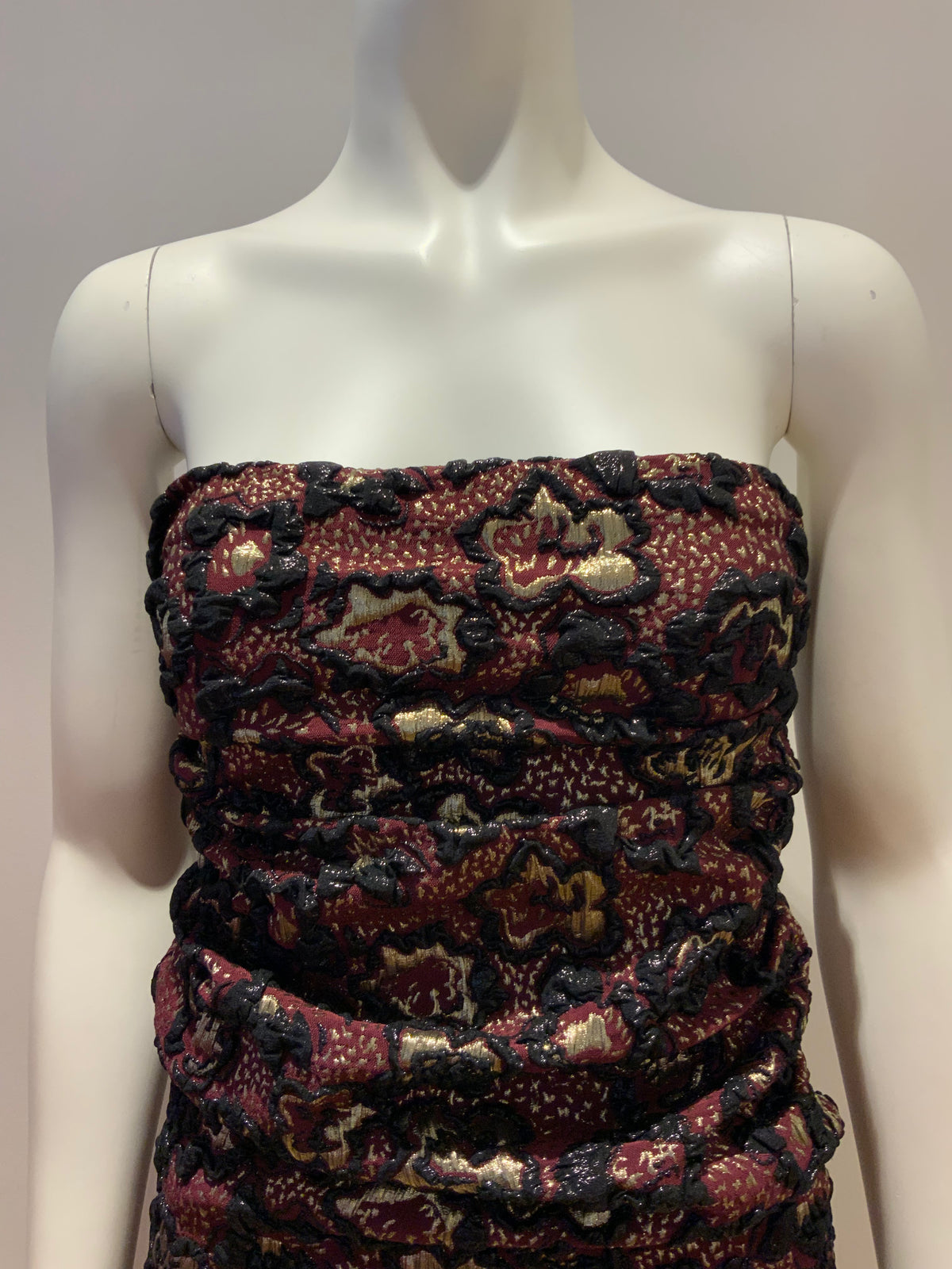 Miu Miu Bourdoux Jacquard Cloqué Midi Skirt Size I 36 US 0 UK 4 ladies