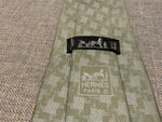 Hermès HERMES Paris Silk Gren Print Tie 7792 FA 100% AUTHENTIC Men