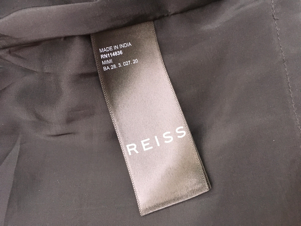 Reiss Womens Mimi Leather Mini Skirt Black Size UK 6 US 2 EU 34 XS LADIES