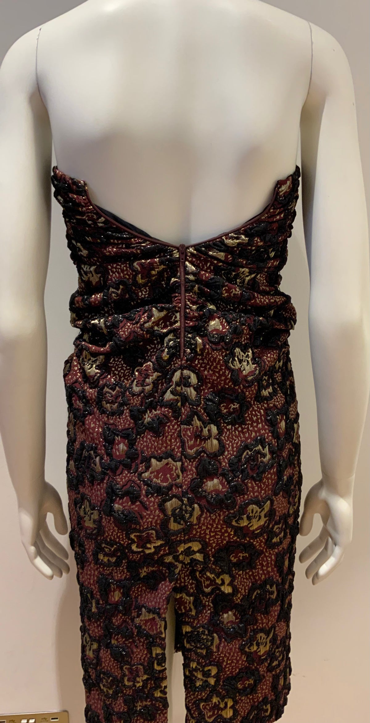 Miu Miu Bourdoux Jacquard Cloqué Midi Skirt Size I 36 US 0 UK 4 ladies