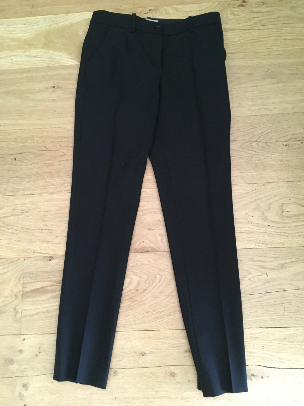 MICHAEL KORS Virgin Wool Black Cigarettes Pants Trousers Size 0 ladies
