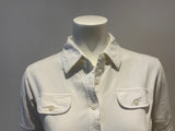 McKenzy White Short sleeves Shirt Size M medium ladies