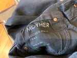 MOTHER The Looker Ankle Fray Jeans Black Size 26 Ladies ladies