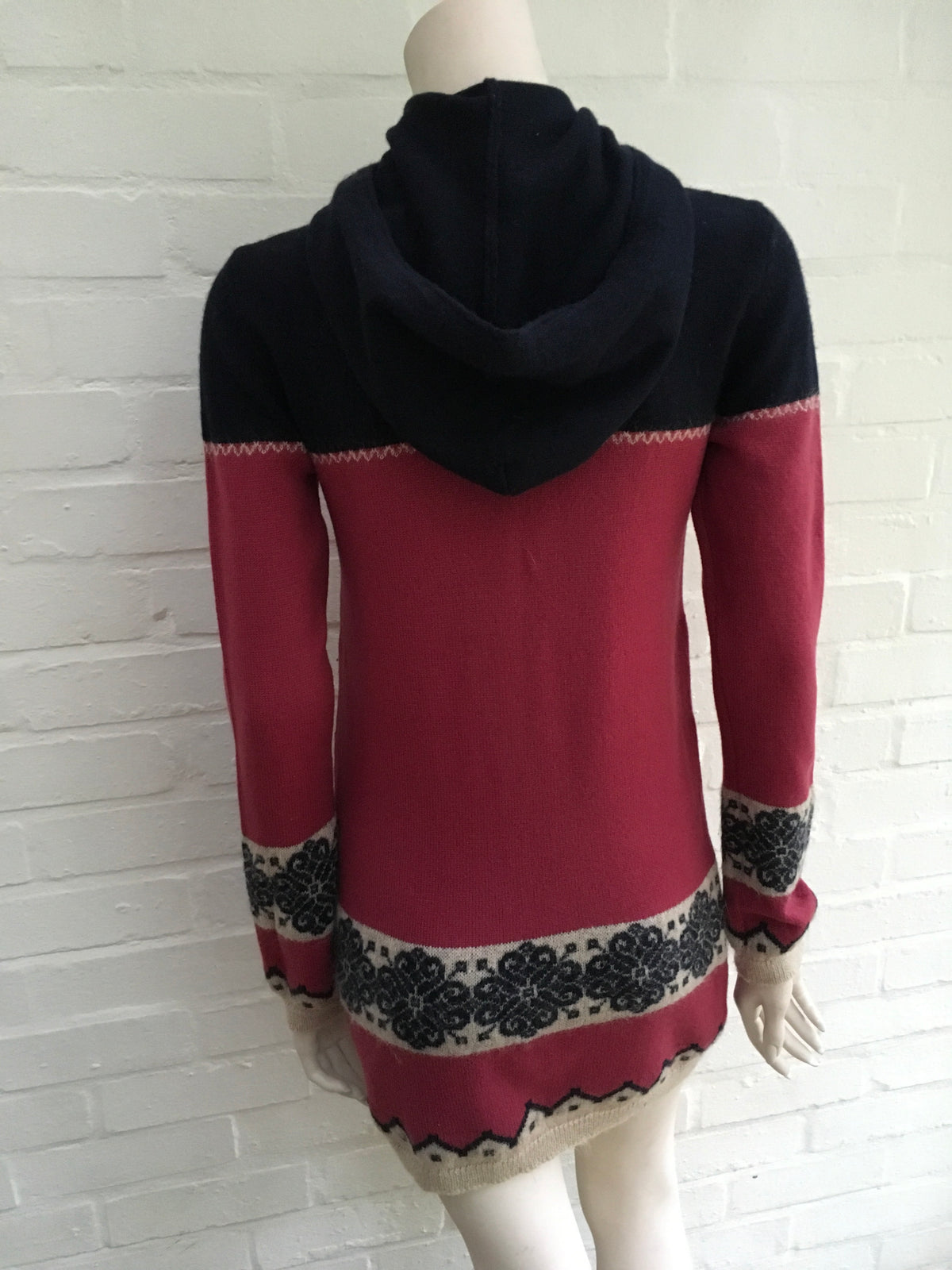 CHANEL 2013 PARIS WOOL MOHAIR HOODED SWEATER DRESS  Ladies