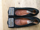 Lanvin round-toe flats with beaded embellishments flats Size 35  ladies