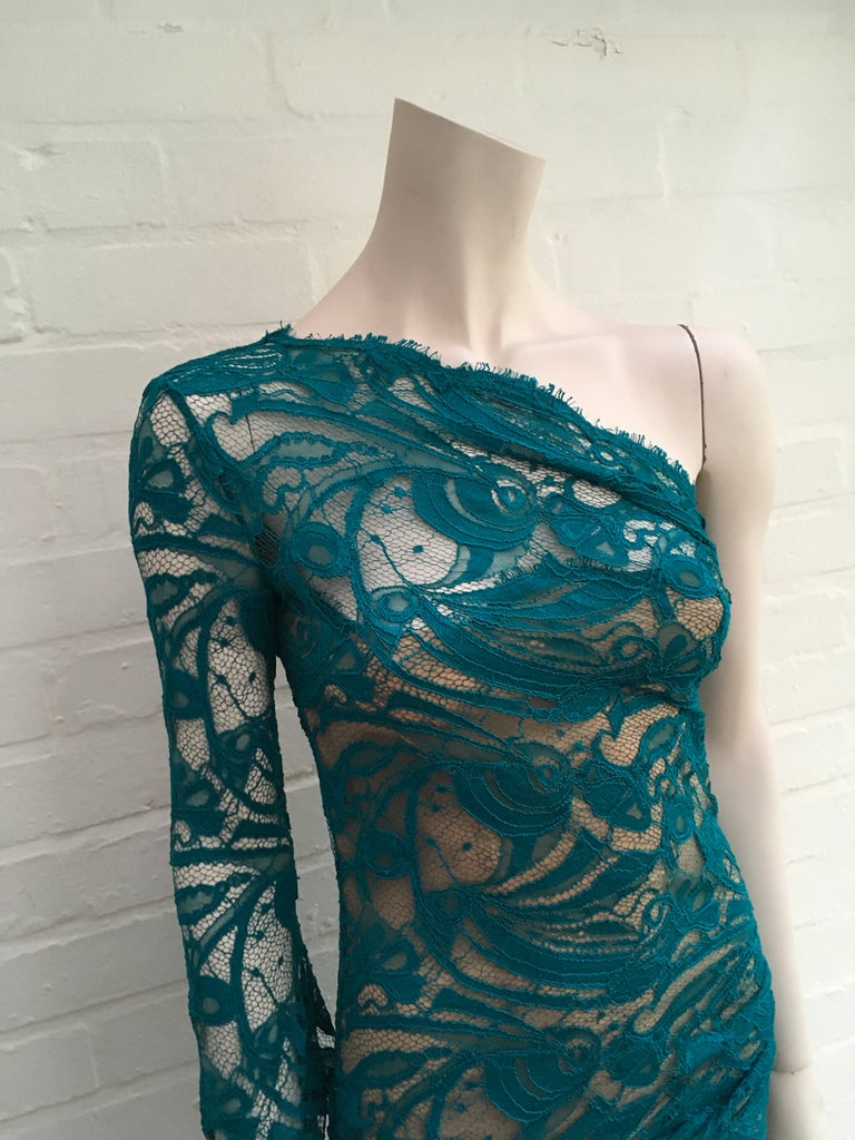 Emilio Pucci MOST WANTED Lace One Shoulder Mini Dress Ladies Afashionistastore Emilio Pucci MOST WANTED Lace One Shoulder Mini Dress Ladies Afashionistastore