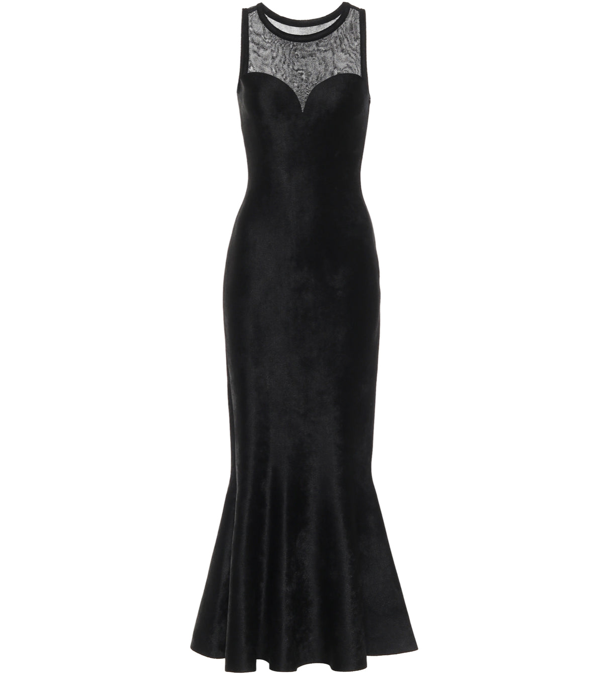 Azzedine Alaïa Alaia MOST WANTED Black Stretch-velvet Gown Size F 40 UK 12 US 8 ladies