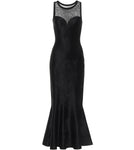 Azzedine Alaïa Alaia MOST WANTED Black Stretch-velvet Gown Size F 40 UK 12 US 8 ladies