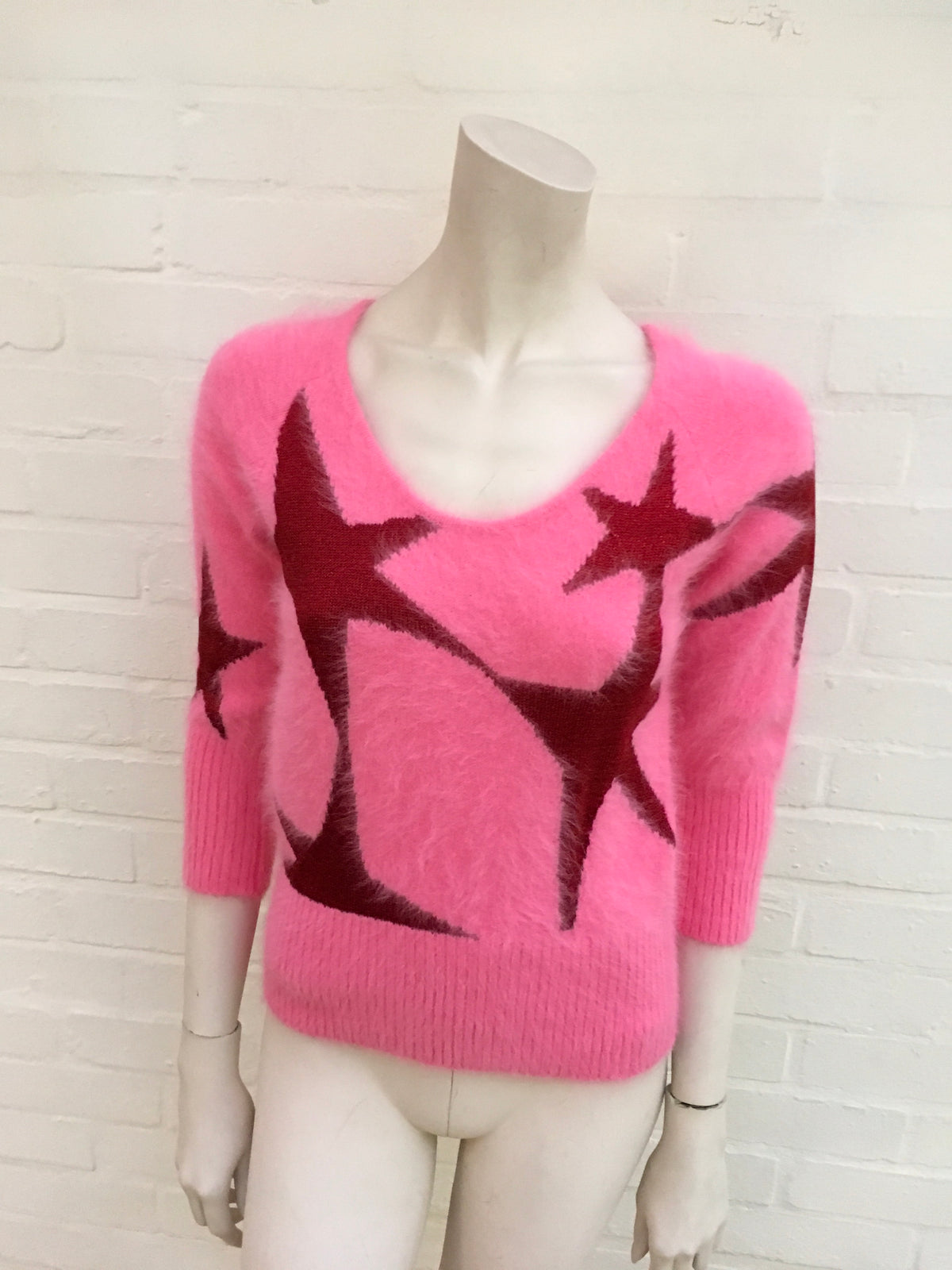 Antonio Berardi Angora Star Pullover KNIT Sweater JUMPER  Ladies