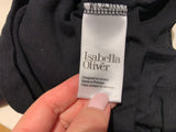 Isabella Oliver black mini boat neck dress Size UK 12 US 8 ladies