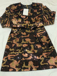 £3,940 SOLD OUT Balmain camouflage sequin Dress F 40 UK 12 US 8 ladies