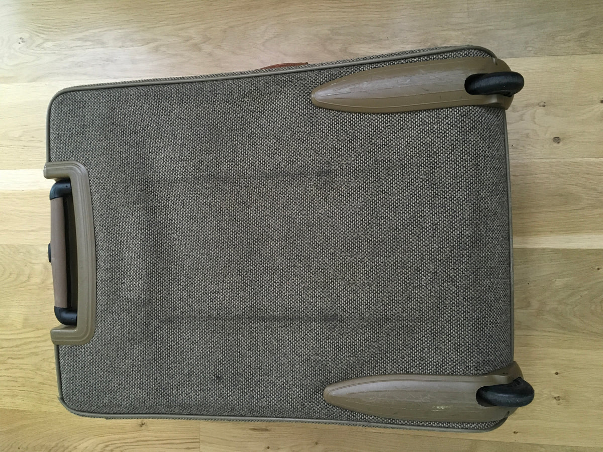 Hartmann Wool Tweed Collection 27" Expandable Suitcase Mobile Traveler Luggage Men