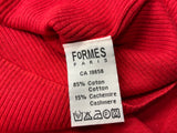 FORMES PARIS Cotton & Cashmere Knit Sleeveless Sweater Top Size 2 M MEDIUM ladies