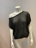 Zadig & Voltaire's Delux Kalea Knit Metallic Glitter Tank Top Size XS ladies
