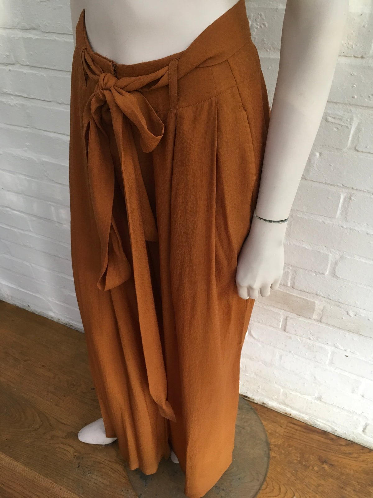 Jasmine Di Milo Rust Brown Wide Leg Pants Trousers  Ladies