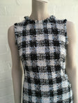 Alexander McQueen 2020 Collection Frayed-trim bouclé-tweed Dress I 38 UK 6 US 2 ladies