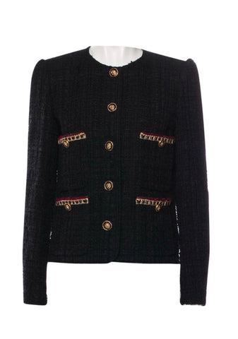 Chanel Lesage Tweed Evening Jacket La Petite Vest Noir 2022 ladies