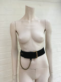 Alexander McQueen McQ Chain and velvet waist belt Ladies