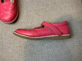 Mini Boden Pink T bar Leather Shoes Size 31 chilodren