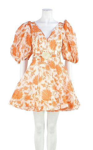 ZIMMERMANN MOST Postcard belted floral-print linen and silk-blend mini Afashionistastore ZIMMERMANN MOST Postcard belted floral-print linen and silk-blend mini Afashionistastore