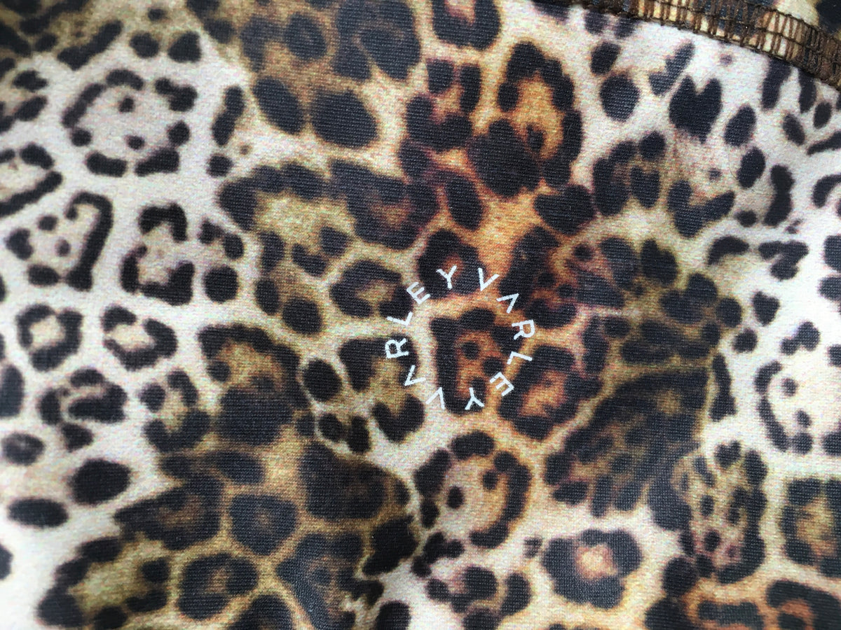 VARLEY LENA 7/8 COMPRESSION SPORT LEGGINGS LEOPARD PRINT ANIMAL PRINT Ladies