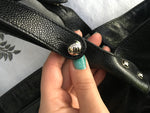 CHANEL Glazed Caviar Large Pocket In The City Tote Travel Bag Handbag Ladies