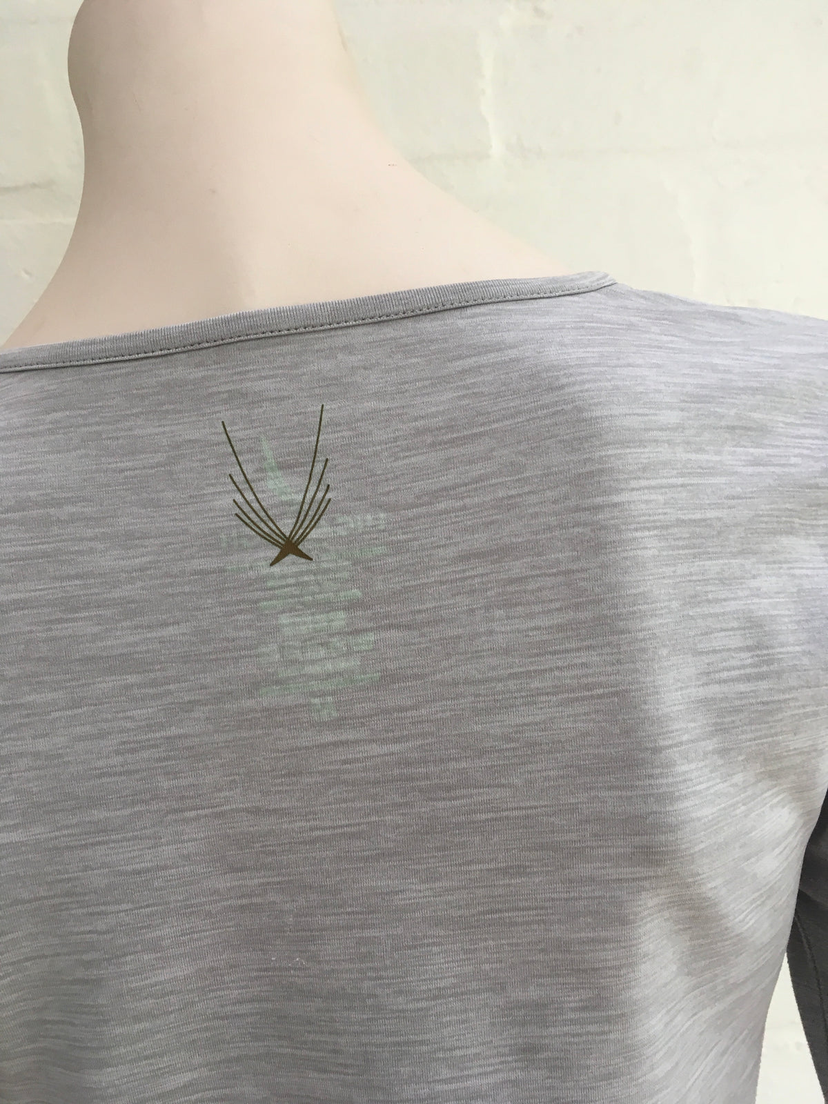 Lucas Hugh Technical Knit Long Sleeve Top Women Grey Ladies