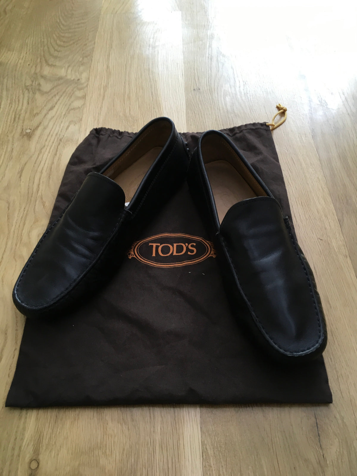 Tod's Driving Loafers Moccasin Leather Shoes Men
