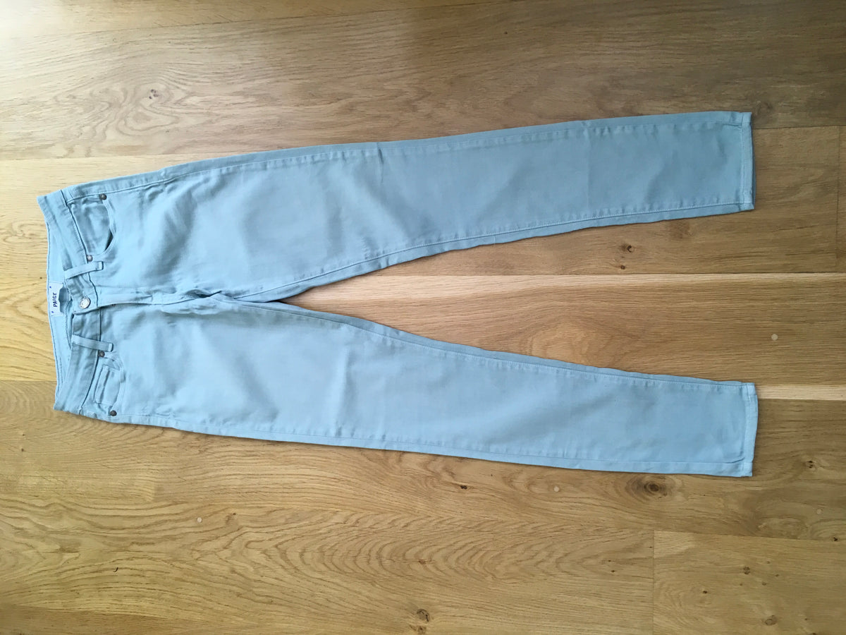 PAIGE Verdugo Ultra Skinny Jeans Denim Pants in Mint Green Ladies