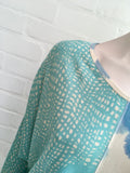 Pashma Women's Silk Knit Tie Dye Blouse Top  Ladies