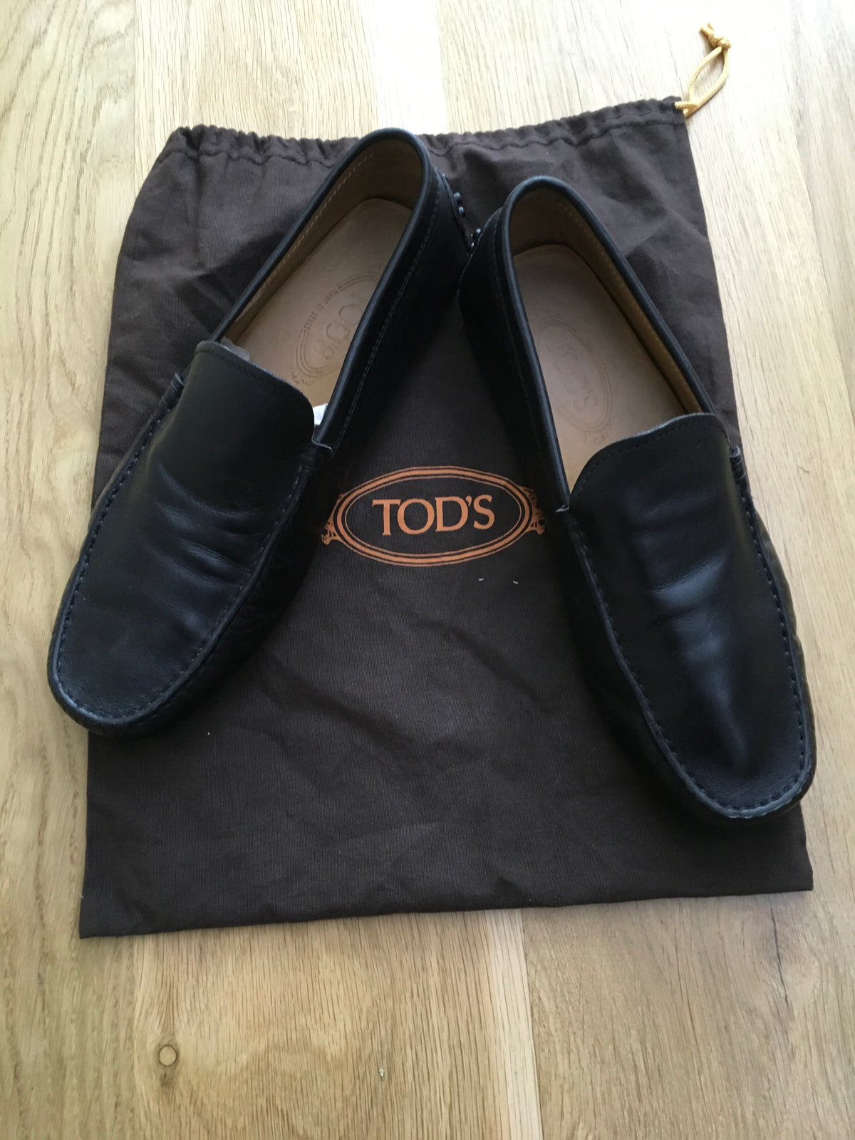 Tod's Driving Loafers Moccasin Leather Shoes Men