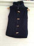NECK & NECK navy wool knitted duffle vest 4 years 92-106 cm Boys Children