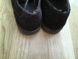 Papouelli London Suede Brown School Shoes Size 35 Boys Children