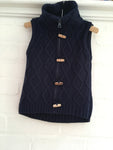NECK & NECK navy wool knitted duffle vest 4 years 92-106 cm Boys Children