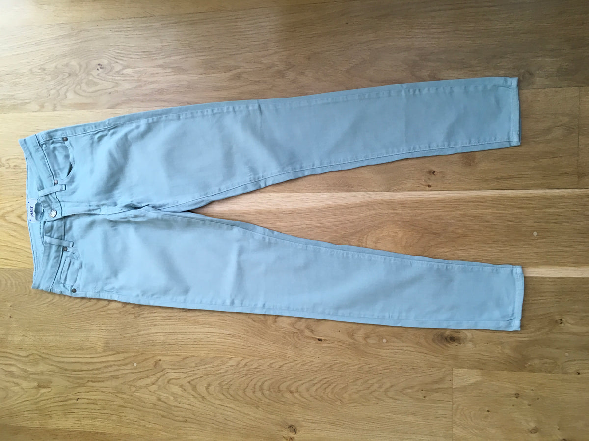 PAIGE Verdugo Ultra Skinny Jeans Denim Pants in Mint Green Ladies