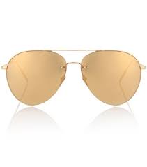 LINDA FARROW LFL255/1 OVERSIZED REAL GOLD PLATED PYTHON SNAKESKIN SUNGLASSES LADIES