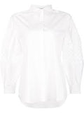 CAROLINA HERRERA White button up blouse shirt top Size UK 10 US 6 Ladies