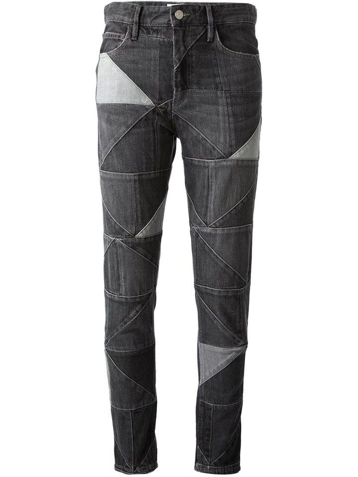 ISABEL MARANT ÉTOILE  patchwork jeans pants Size 40 UK 8 US 4 Ladies