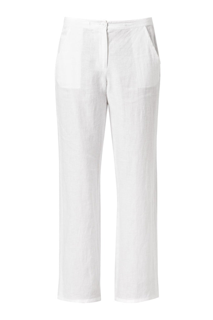 M&S PURE LINEN Trousers EX Ladies Wide Tapered Elastic Waist Summer Pants  BR446 £11.89 - PicClick UK