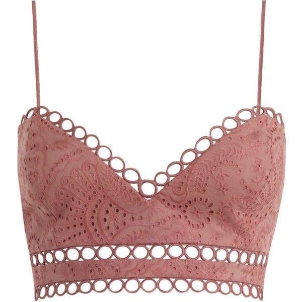 ZIMMERMANN Jasper Fan Cropped Bra Top Size 2 UK 12 US 8 Ladies