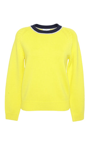 Mira Mikati Women's Look Patched Yellow Wool Sweater Jumper Size M Medium Ladies