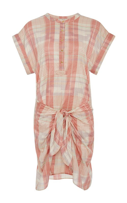 Ulla Johnson Theo Plaid Mini Handmade in India Dress US 4 UK 8 Small ladies
