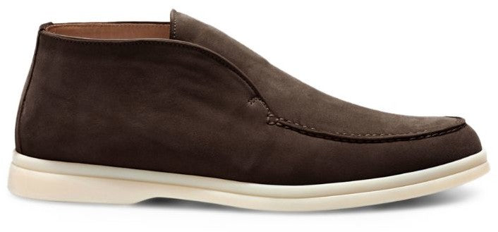 Loro Piana Brown Suede Open Walk Ankle Boots Size 38 ladies