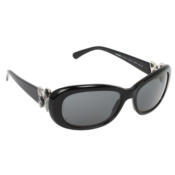 Chanel 5181-B Black Rectangle Gripoix CC Women Sunglasses ladies