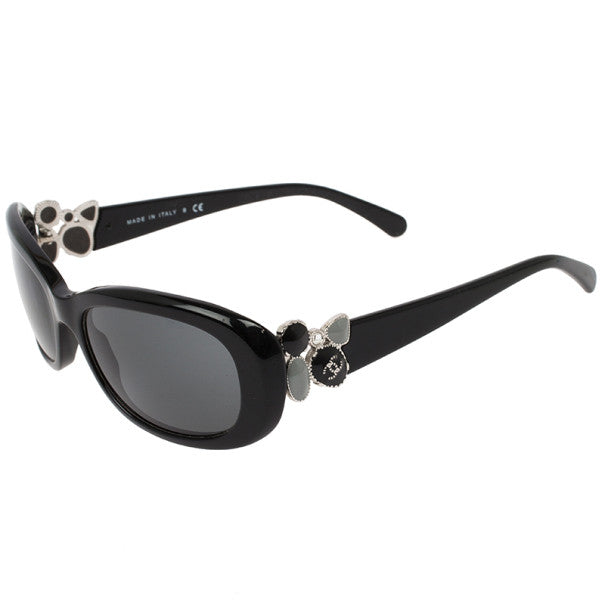 Chanel 5181-B Black Rectangle Gripoix CC Women Sunglasses ladies