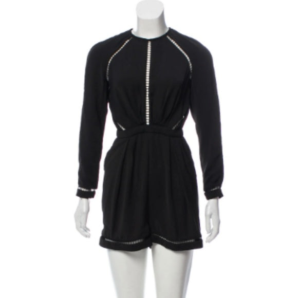 ZIMMERMANN MOST WANTED LADDE BLACK ROMPER PLAYSUIT Size 1 ladies