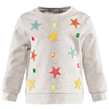 Stella McCartney KIDS Girls' Grey Star Applique Sweatshirt 5 Years old Children
