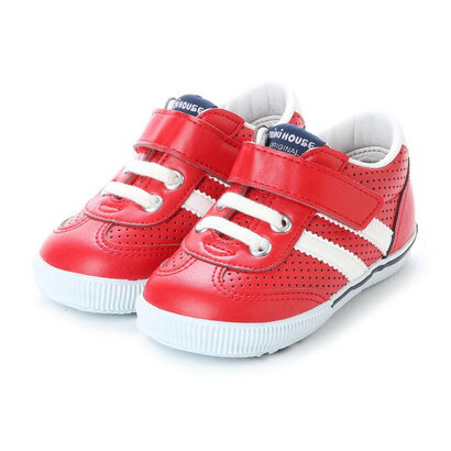 Miki House mikiHOUSE Sporty Red Leather Shoes Boys Children