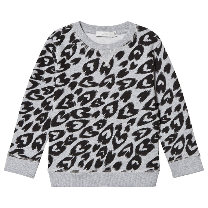 Stella McCartney KIDS Grey Grey Biro Hearts Aggie Sweater Sweatshirt Size 5 year children