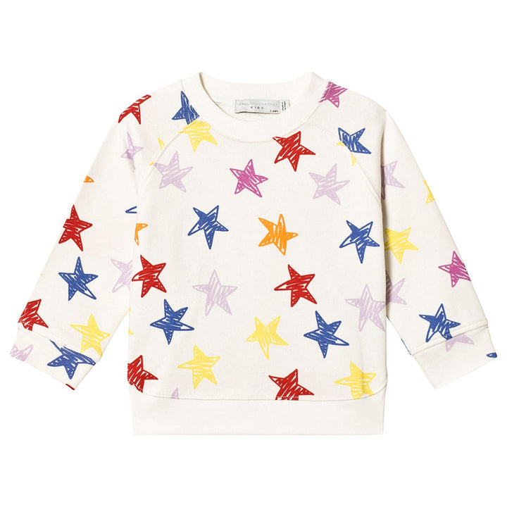 Stella McCartney KIDS Girls' White Multicolour Stars Print Sweatshirt 6 years ladies